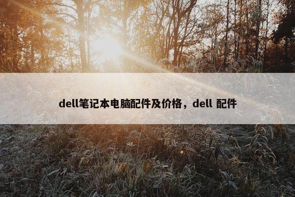 dell笔记本电脑配件及价格，dell 配件