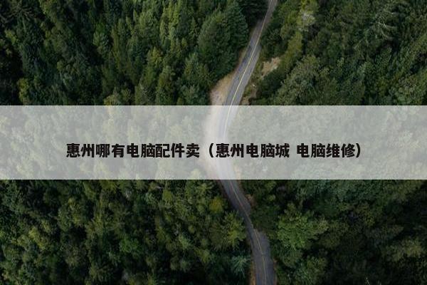 惠州哪有电脑配件卖（惠州电脑城 电脑维修）