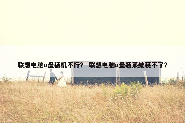 联想电脑u盘装机不行？ 联想电脑u盘装系统装不了？