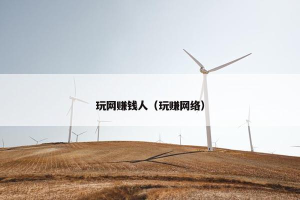 玩网赚钱人（玩赚网络）