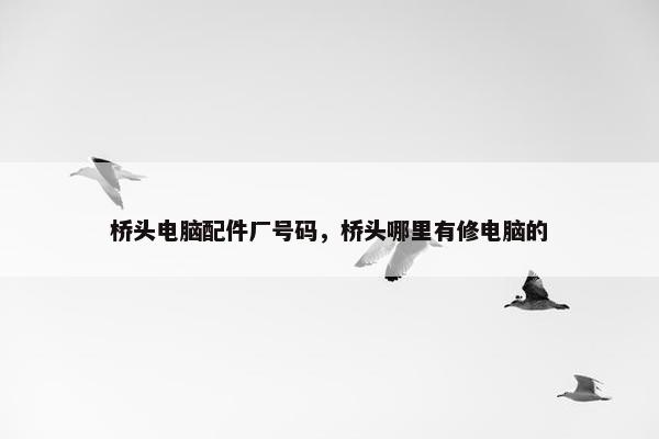 桥头电脑配件厂号码，桥头哪里有修电脑的