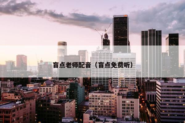 盲点老师配音（盲点免费听）