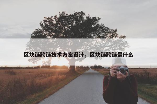 区块链跨链技术方案设计，区块链跨链是什么