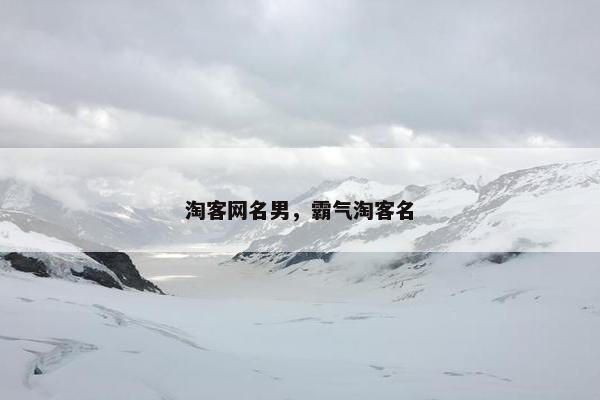 淘客网名男，霸气淘客名