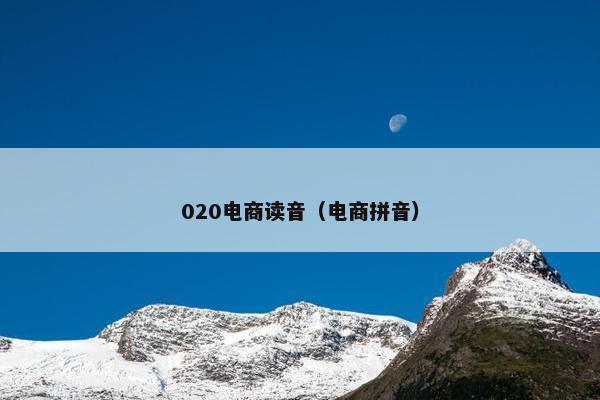 020电商读音（电商拼音）