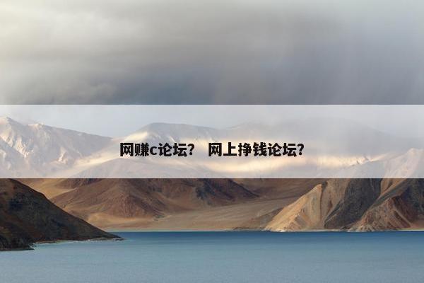 网赚c论坛？ 网上挣钱论坛？
