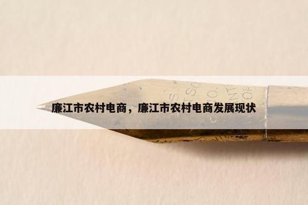 廉江市农村电商,廉江市农村电商发展现状 廉江市农村电商,廉江市农村电商发展现状