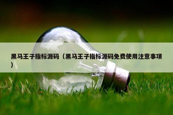 黑马王子指标源码(黑马王子指标源码免费使用注意事项) 黑马王子指标源码(黑马王子指标源码免费使用注意事项)