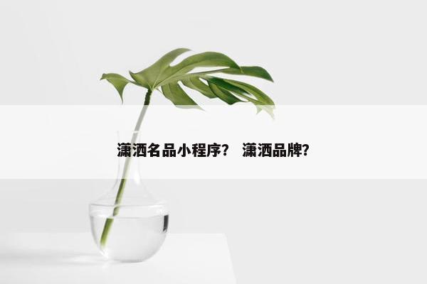潇洒名品小程序? 潇洒品牌? 潇洒名品小程序? 潇洒品牌?