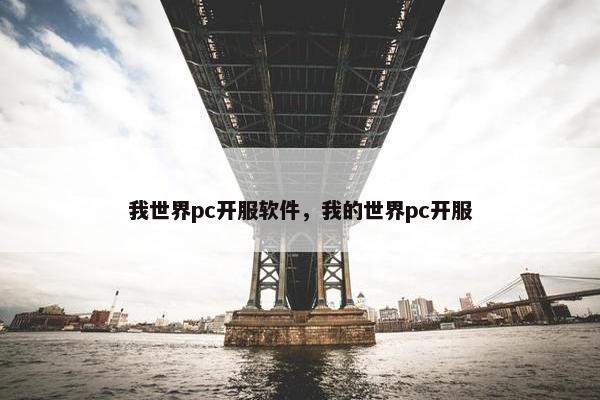 我世界pc开服软件，我的世界pc开服