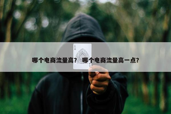 哪个电商流量高？ 哪个电商流量高一点？