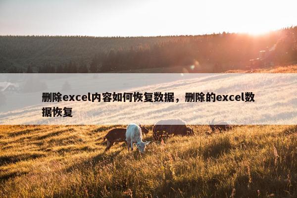 删除excel内容如何恢复数据,删除的excel数据恢复 删除excel内容如何恢复数据,删除的excel数据恢复
