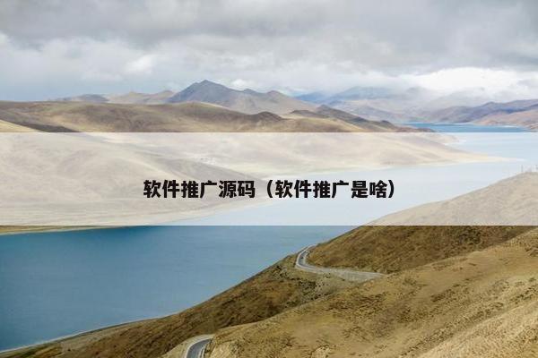 软件推广源码（软件推广是啥）