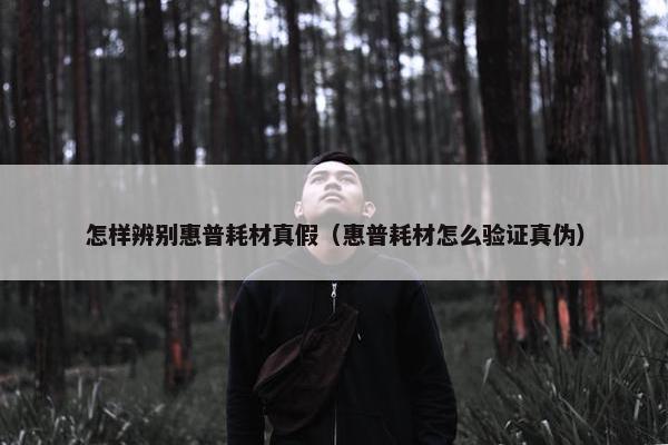 怎样辨别惠普耗材真假（惠普耗材怎么验证真伪）