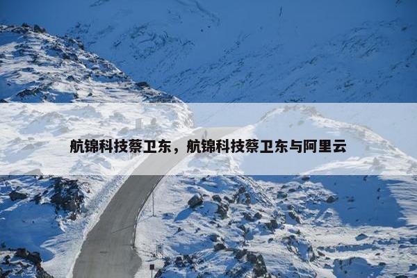 航锦科技蔡卫东，航锦科技蔡卫东与阿里云