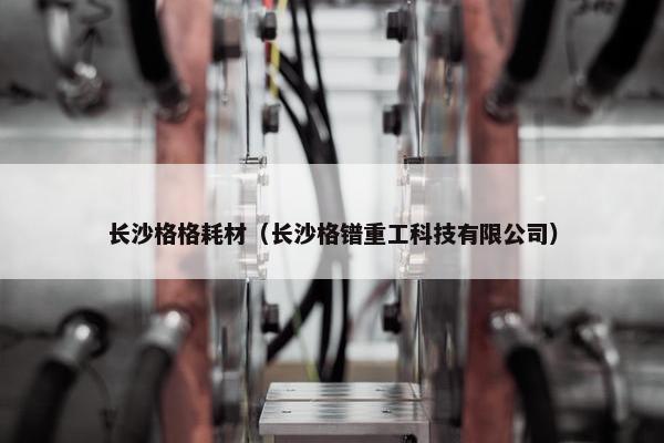 长沙格格耗材（长沙格镨重工科技有限公司）