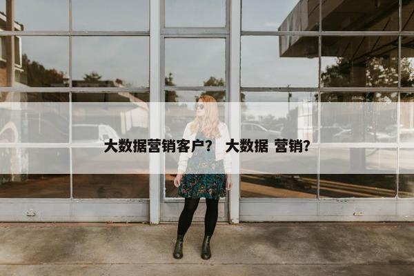 大数据营销客户？ 大数据 营销？