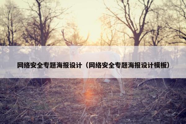 网络安全专题海报设计（网络安全专题海报设计模板）