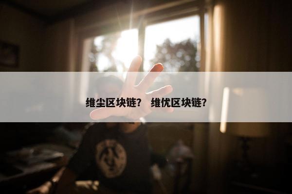维尘区块链？ 维优区块链？