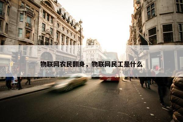 物联网农民翻身，物联网民工是什么