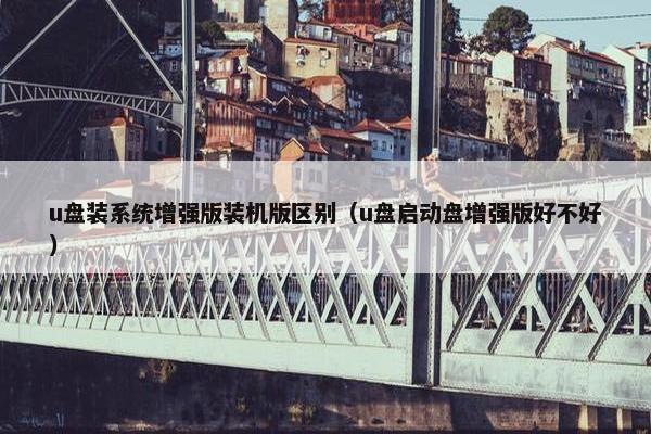 u盘装系统增强版装机版区别（u盘启动盘增强版好不好）