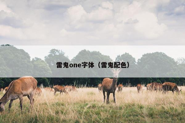雷鬼one字体（雷鬼配色）