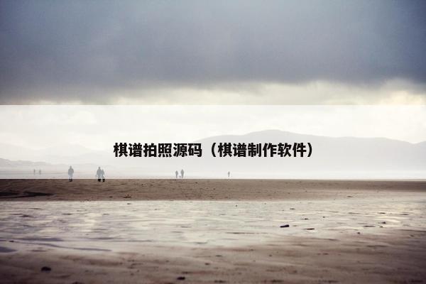 棋谱拍照源码(棋谱制作软件) 棋谱拍照源码(棋谱制作软件)