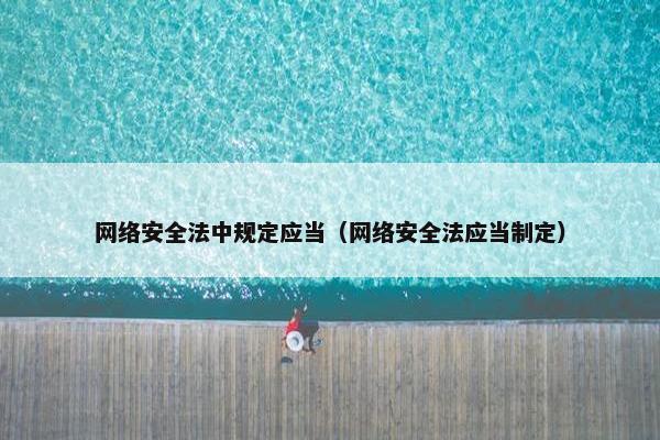 网络安全法中规定应当（网络安全法应当制定）