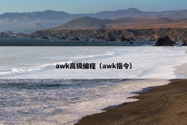 awk高级编程（awk指令）