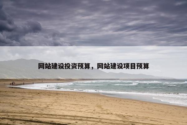 网站建设投资预算，网站建设项目预算