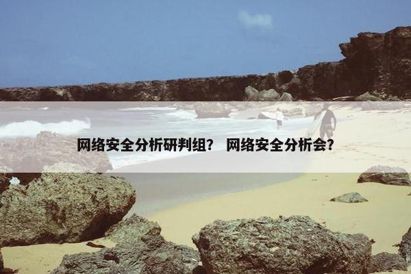 网络安全分析研判组？ 网络安全分析会？