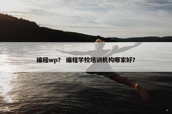 编程wp? 编程学校培训机构哪家好? 编程wp? 编程学校培训机构哪家好?