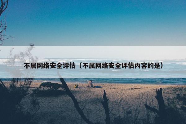 不属网络安全评估(不属网络安全评估内容的是) 不属网络安全评估(不属网络安全评估内容的是)