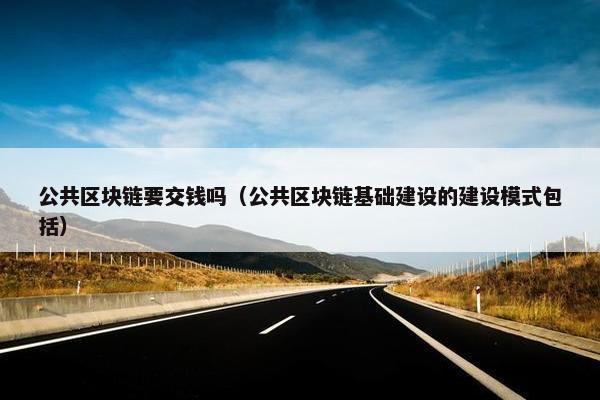 公共区块链要交钱吗（公共区块链基础建设的建设模式包括）