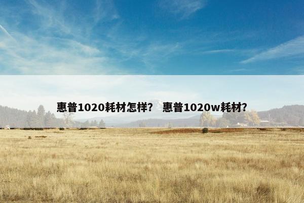 惠普1020耗材怎样? 惠普1020w耗材? 惠普1020耗材怎样? 惠普1020w耗材?